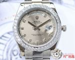 Copy Rolex Day-Date 40mm Stainless Steel President Gray Face